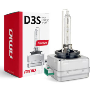 AMiO Λάμπα Αυτοκινήτου Premium D3S Xenon 6000K Ψυχρό Λευκό 12V 35W 1τμχ