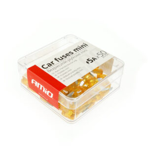 AMiO Ασφάλειες Αυτοκινήτου Mini 5A 50τμχ /AM Κωδικός: 02217