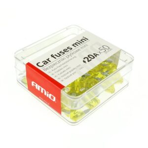AMiO Ασφάλειες Mini 20A Κουτί 50τμχ /AM Κωδικός: 02221