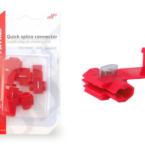 AMiO Κλέφτης Ρεύματος από Καλώδιο Κόκκινο 10Α 5τμχ /AM Κωδικός: 02340