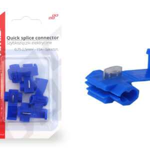 AMiO Κλέφτης Ρεύματος από Καλώδιο Μπλε 15Α 5τμχ /AM Κωδικός: 02341