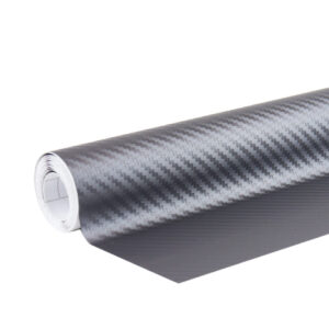 AMiO Αυτοκόλλητη Μεμβράνη Αυτοκινήτου Carbon 150 x 30cm σε Γκρι Χρώμα Κωδικός: 02599