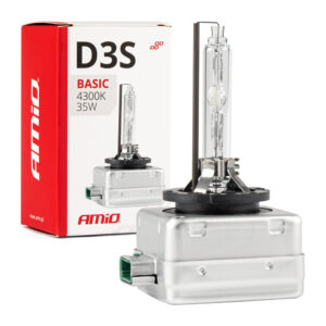 AMiO Λάμπα Αυτοκινήτου Basic D3S Xenon 4300K Φυσικό Λευκό 35W 1τμχ