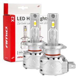 AMiO Λάμπες Αυτοκινήτου H7 Canbus LED 6500K Ψυχρό Λευκό 12V 72W 2τμχ
