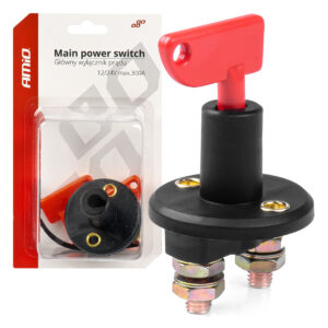 AMiO Διακόπτης Μπαταρίας Αυτοκινήτου 12V-24V Universal Κωδικός: 03023