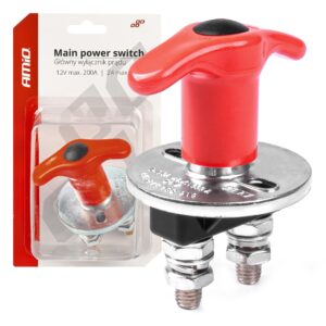 AMiO Διακόπτης Μπαταρίας Αυτοκινήτου 12V-24V Universal 1000 Κωδικός: 03024