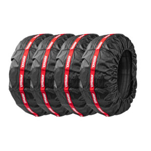 AMiO Προστατευτικά Καλύμματα για Ελαστικά Αυτοκινήτου 72cm 4τμχ Μαύρα Κωδικός: 03267