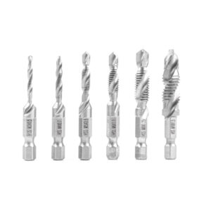 AMiO Σετ 6 Τρυπάνια HSS με Εξάγωνο Στέλεχος για Μέταλλο Κωδικός: 03272