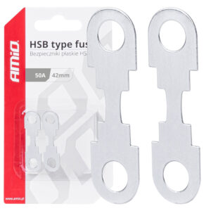 Amio - ΑΣΦΑΛΕΙΕΣ FLAT 42mm 50A - 2 Τεμ. (03499/AM)