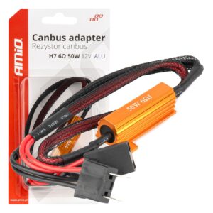 AMiO Ακυρωτής Ένδειξης Βλάβης CAN bus Αυτοκινήτου για Λάμπα H7 50W 12V 6ohm 1τμχ Κωδικός: 04089
