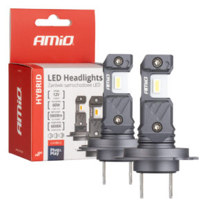 AMiO Λάμπες Αυτοκινήτου H7 / H18 Canbus LED Ψυχρό Λευκό 60W 2τμχ