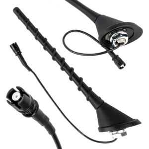 AMiO Κεραία Αυτοκινήτου Οροφής Βιδωτή για Ραδιόφωνο σε Μαύρο Χρώμα Κωδικός: 04153