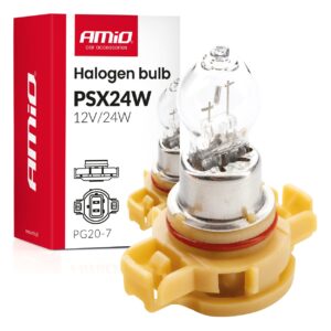 AMiO Λάμπα Αυτοκινήτου PSX24W / DRL Αλογόνου Λευκό 12V 24W