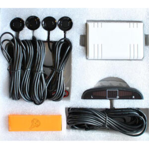 M-Tech Σύστημα Παρκαρίσματος Αυτοκινήτου με Οθόνη και 4 Αισθητήρες 21.5mm σε Λευκό Χρώμα Κωδικός: CP4W