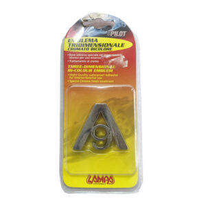 Lampa Αυτοκόλλητο Σήμα Αυτοκινήτου V6 σε Ασημί Χρώμα Κωδικός: L0720.9