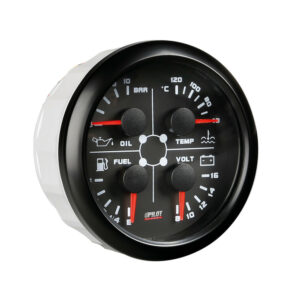 Lampa Αναλογικό Όργανο 4--1 85mm – Βολτόμετρο Θερμοκρασία Νερού Πίεση Λαδιού & Καύσιμο 1 Τεμ L1014.2 Lampa L1014.2 Κωδικός: L1014.2