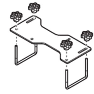 Menabo Αντάπτορας Σχάρας Αυτοκινήτου Σύστημα Δέσης για Σωλήνα Μεταφοράς Φορτίου L3100 1τμχ Κωδικός: 11420/MB