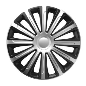 AMiO Τάσι Αυτοκινήτου Hubcap Trend Silver/Black 1τμχ 15" Μαύρο /AM Κωδικός: 11702