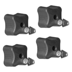 Menabo Εργονομικό Αντικλεπτικό Πόμολο/Ροδέλα με Κλειδί για Βάσεις Ποδηλάτου 4τμχ Κωδικός: 11940/MB