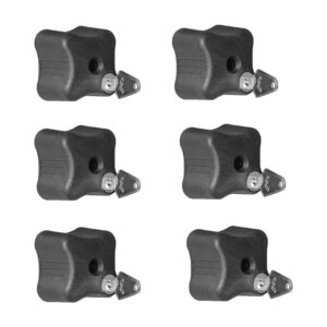 Menabo Κλειδαριές Σχάρας Αυτοκινήτου Εργονομικό Αντικλεπτικό Πόμολο/Ροδέλα με Κλειδί για Βάσεις Ποδηλάτου 6τμχ 6τμχ Κωδικός: 11950/MB