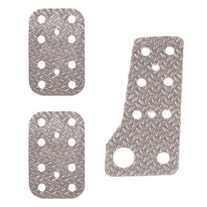 Luisi Σετ Πεταλιέρες Πετάλια Αλουμινίου 3τμχ Αυτοκινήτου Universal Αλουμινίου Ασημί 3τμχ Κωδικός: PE333/23