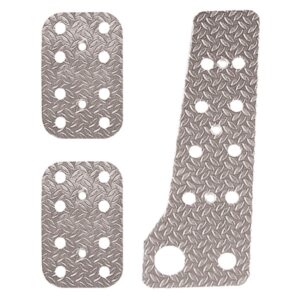 Luisi Σετ Πεταλιέρες Αυτοκινήτου Universal Αλουμινίου Ασημί 3τμχ Κωδικός: PE366/23/LU