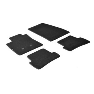 Lampa Σετ Μπροστινά και Πίσω Πατάκια 4τμχ για Renault Clio Μαύρα Κωδικός: L2313.6