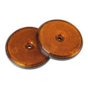 Lampa Ανακλαστήρας Φορτηγού Αντανακλαστικά Πορτοκαλί Euro-Norm Στρογγυλά με Βίδα 65mm 2τμχ Κωδικός: L2052.6
