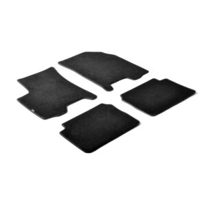 Lampa Σετ Μπροστινά και Πίσω Πατάκια 4τμχ για Chevrolet Aveo Μαύρα Κωδικός: L2302.4