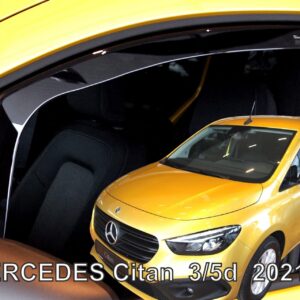 Heko Σετ Ανεμοθραύστες Αυτοκινήτου Μπροστινοί Σκούρο Φιμέ για Mercedes-Benz Citan II 2021 3/5D 2τμχ Κωδικός: 23637