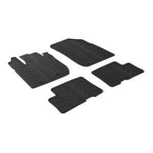 Lampa Σετ Μπροστινά και Πίσω Πατάκια 4τμχ Τύπου Σκαφάκι για Dacia Duster 2018 Μαύρα Κωδικός: L2456.9