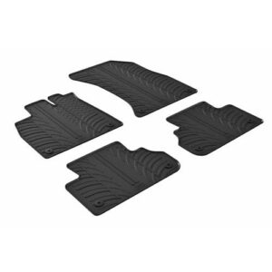 Lampa Σετ Μπροστινά και Πίσω Πατάκια 4τμχ Τύπου Σκαφάκι για Audi Q5 Μαύρα Κωδικός: L2458.2