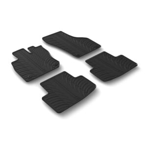 Lampa Σετ Μπροστινά και Πίσω Πατάκια 4τμχ Τύπου Σκαφάκι για Skoda Octavia A8 5D/SW 06/2020 Μαύρα Κωδικός: L2465.1