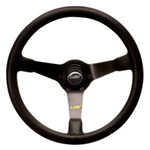 Luisi Τιμόνι Αυτοκινήτου Mirage Δερμάτινο Τριάκτινο με Διάμετρο 35cm Μαύρο Κωδικός: 23512/01