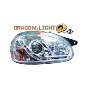 Diederichs Μπροστινό Φανάρι Led για Opel Corsa B 3D/5D Chrome 1993-2000 Κωδικός: 1812485