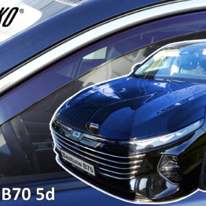 Heko Σετ Ανεμοθραύστες Αυτοκινήτου Μπροστινοί και Πίσω Σκούρο Φιμέ για Bestune B70 5D 2020+ 4τμχ Κωδικός: 29138