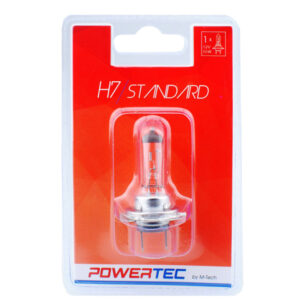 M-Tech Λάμπα Αυτοκινήτου & Μοτοσυκλέτας Powertec Standard H7 Αλογόνου Λευκό 12V 55W