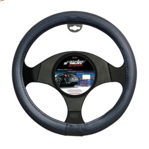 Simoni Racing Κάλυμμα Τιμονιού Αυτοκινήτου με Διάμετρο 35-37εκ. Δερμάτινο Μαύρο