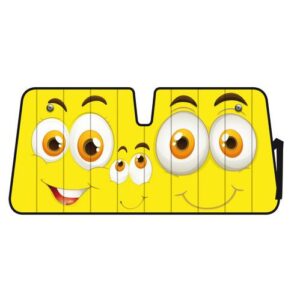 Lampa Ηλιοπροστασία Παρμπρίζ Αυτοκινήτου Εσωτερική με Βεντούζα Premium Smile 147x68εκ. Κωδικός: L6686.3