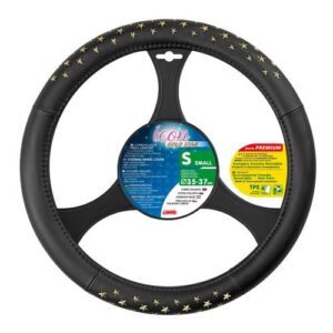 Lampa Κάλυμμα Τιμονιού Αυτοκινήτου Stars με Διάμετρο 35-37εκ. Συνθετικό Χρυσό