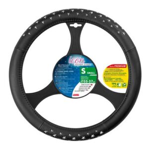 Lampa Κάλυμμα Τιμονιού Αυτοκινήτου Stars με Διάμετρο 35-37εκ. Συνθετικό Ασημί