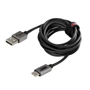 Lampa Silver Line USB 2.0 Cable USB-C male - USB-A Μαύρο 2m L3889.1