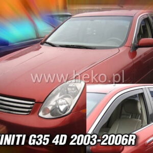 Heko – Ανεμοθραύστες Παραθύρων για Infiniti G35 4πορτο 2003 > 2006 (Εμπρός) – 2 Τεμ. (ANEM.21507)