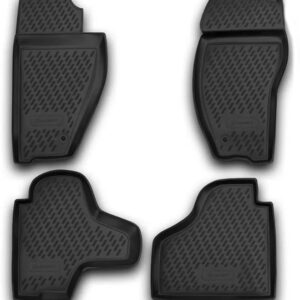 Novline Σετ Μπροστινά και Πίσω Πατάκια 4τμχ Τύπου Σκαφάκι για Jeep Cherokee 2007-2012 Μαύρα Κωδικός: CARJEP00001H