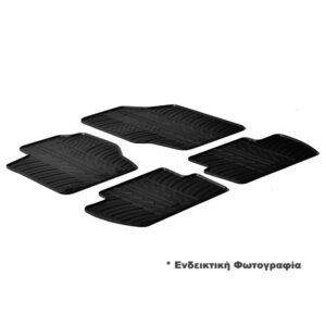 Lampa Σετ Μπροστινά και Πίσω Πατάκια 4τμχ Τύπου Σκαφάκι για Honda HR-V 2021+ Μαύρα Κωδικός: L2455.3