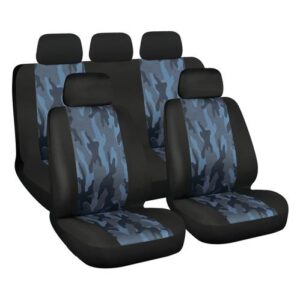 Lampa Σετ Καλύμματα Αυτοκινήτου 9τμχ Πολυεστερικά Camo Navy Πολύχρωμα