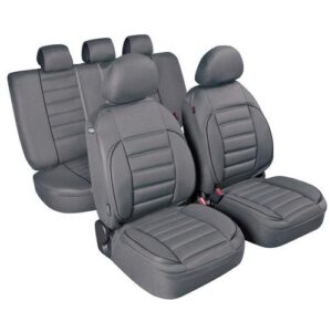 Lampa Σετ Καλύμματα Αυτοκινήτου 4τμχ Πολυεστερικά De-Luxe Sport Edition Γκρι