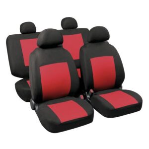 Lampa Σετ Καλύμματα Αυτοκινήτου 4τμχ Πολυεστερικά Procida Κόκκινο / Μαύρο