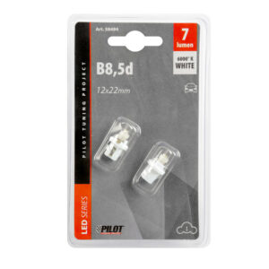 Lampa Λάμπες Αυτοκινήτου & Μοτοσυκλέτας B8.5D LED Λευκό 12V 2τμχ