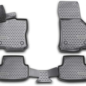 Novline Σετ Μπροστινά και Πίσω Πατάκια 4τμχ Τύπου Σκαφάκι για Volkswagen Golf 2020+ Μαύρα Κωδικός: NLC.3D.51.44.210K